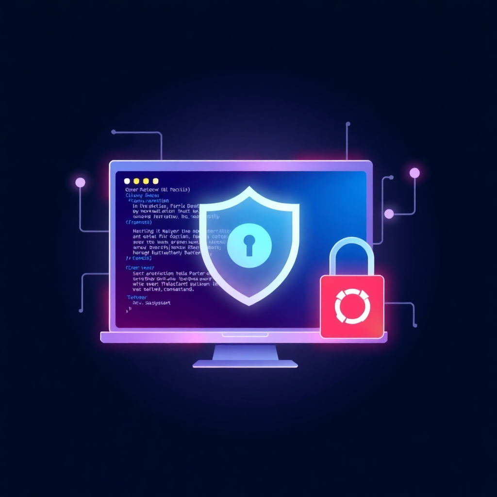 UFW firewall mövzusu üçün Ubuntu server təhlükəsizlik cover şəkli